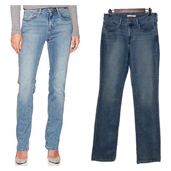 Levi’s 505 Straight Leg Jeans Blue - Picture 4 of 16